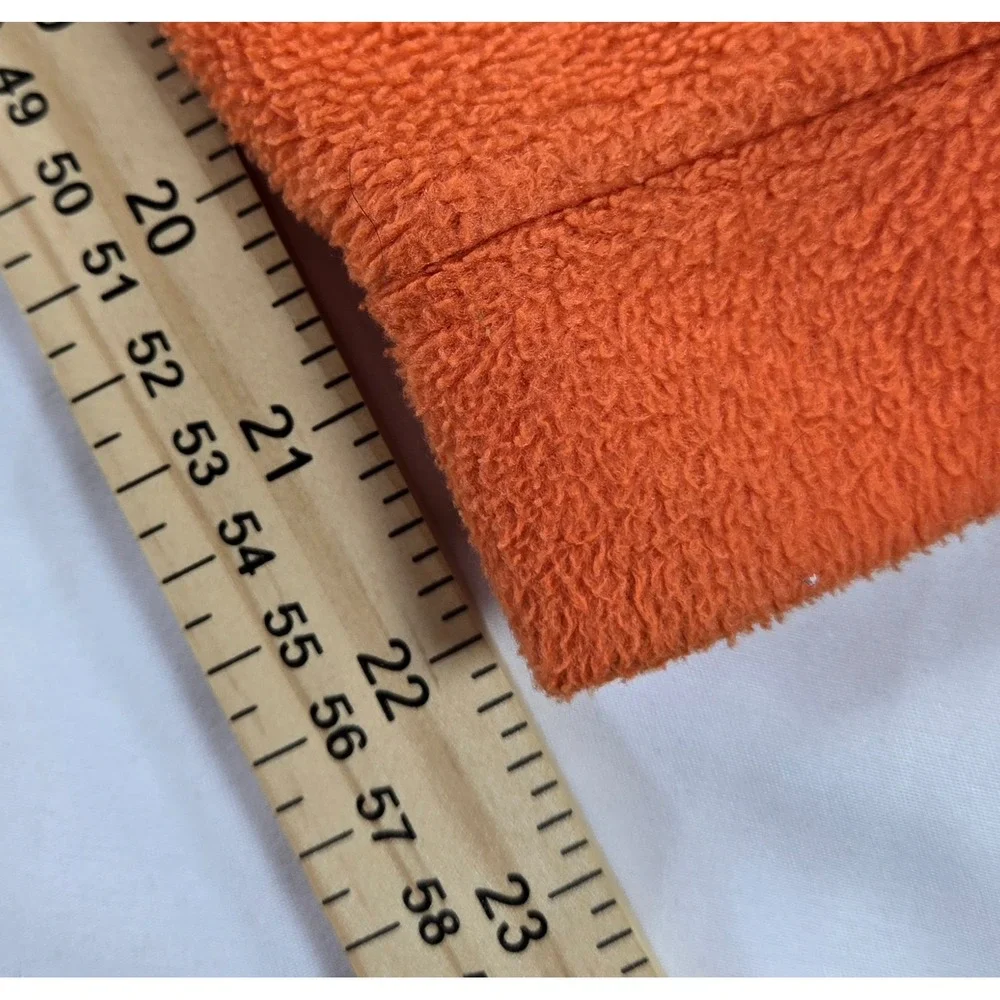 Columbia Kids XL 18/20 Fleece Jacket Orange Navy Blue Full Zip